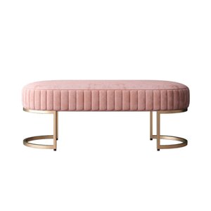 Recamier Glow Veludo Rosa - Zahav Estofados