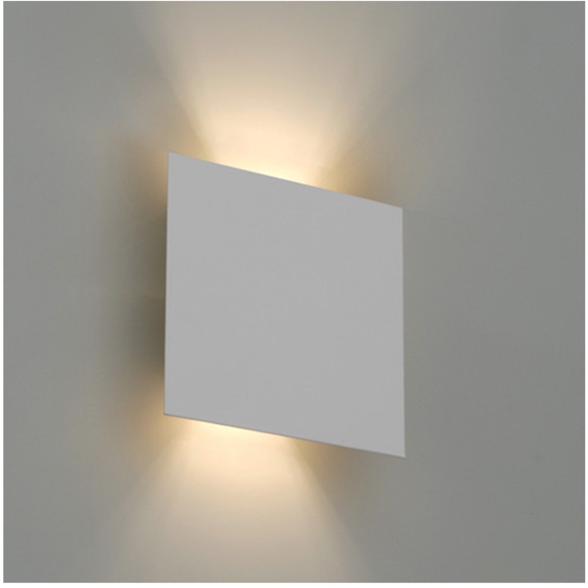 Arandela Led 3w Duplo Facho Quadrada 24x24cm 2700k Bivolt Br