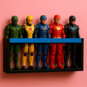 Ver imagem 2 de Estante Porta Bonecas Nicho Parede Organizador Coleção Brinquedos Prateleira Quarto Infantil Mdf 55c