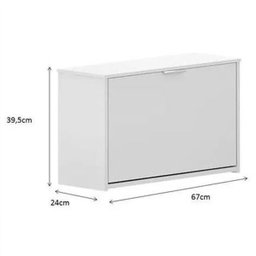 Sapateira Armário Organizador Basculante 6 Pares 1 Porta:branco - 2