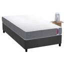 Ver imagem 1 de Conjunto Box Solteiro: Colchão Espuma Herval D28 Singlecore + Base Crc Suede Gray (88x188)