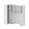 Quarto Modulado Solteiro Mdf 4 Peças Lotus Belmax:branco - 3