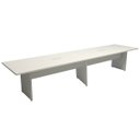 Ver imagem 2 de Mesa de Reunião Cinza 3,80m X 1,10m 2 Caixas de Tomadas F5