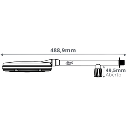 Chuveiro de Água Fria Tam 8" com Registro Cor Cromado Durín - 3
