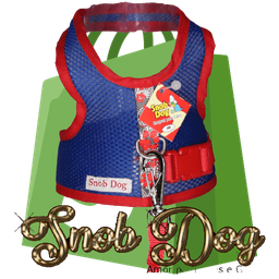 Coleira Cores Peitoral +Guia SnobDog Roupinhas - P - Azul - 4