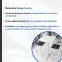 Ver imagem 3 de Conjunto Mesa Alta Bar Bistrô Quadrada Branca 2 Banquetas Confort Estofado White Don Castro