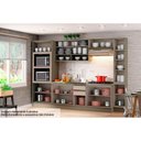 Ver imagem 3 de Cozinha Modulada Henn 8pçs 2 Armários 2 Balcões 2 Paneleiros 2 Complementos C8p12 Duna/cristal