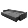 Sofá Cama Retrátil e Reclinável 2,10m com Molas Karina Veludo Cinza Rover & Beato - 3