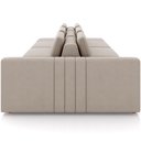 Ver imagem 4 de Sofá Ilha com Puff para Sala Living 365cm Amber M03 Veludo Bege - Lyam Decor