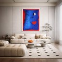 Ver imagem 3 de Quadro Canvas Miró Bailarina Coração 40x30cm Mold Branca