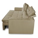 Ver imagem 7 de Sofá Retrátil e Reclinável 2 Lugares com Molas 1,80m Veronica Suede Bege