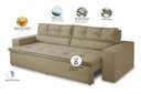 Ver imagem 2 de Sofá Retrátil e Reclinável 2 Lugares com Molas 1,80m Veronica Suede Bege