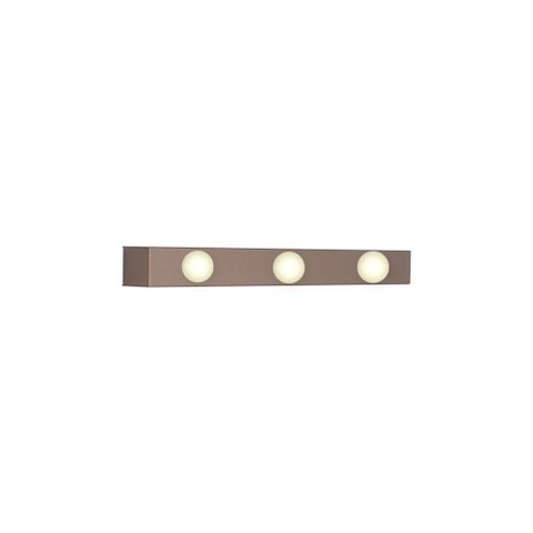 LUMINÁRIA PAREDE ARANDELA CAMARIM MAKE 03 LAMP BRONZE MATE - 1502/3 BZM