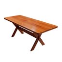Ver imagem 2 de Conjunto Mesa 2m 4 Bancos e 2 Cadeiras Madeira Maciça Angelim