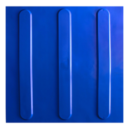 KIT 16 PÇS PISO TÁTIL PVC 25x25 DIRECIONAL AZUL - 1