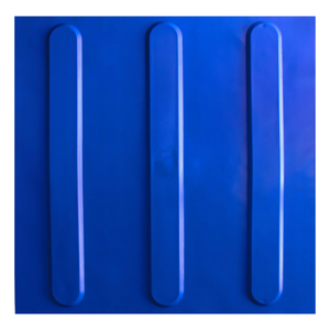 KIT 16 PÇS PISO TÁTIL PVC 25x25 DIRECIONAL AZUL