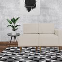 Ver imagem 3 de Poltrona Decorativa Alicia Lado Esquerdo Suede Bege Pés Madeira Mz Decor