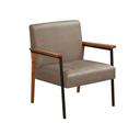 Ver imagem 1 de Poltrona Decorativa Trindade Estilo Industrial Sanna Decor Em Veludo Cappuccino