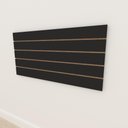 Ver imagem 1 de Painel canaletado mdf preto 60x120 panel canelado preto kit painel canelado preto painel caneletado