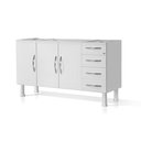 Ver imagem 1 de Gabinete Ideal Prime de Aço para Cozinha C/ 4 Gavetas 1,50 - Branco