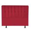 Ver imagem 3 de Cabeceira Estofada Kiara 195cm King Size Box Quarto Corino Vermelho - Gat Magazine