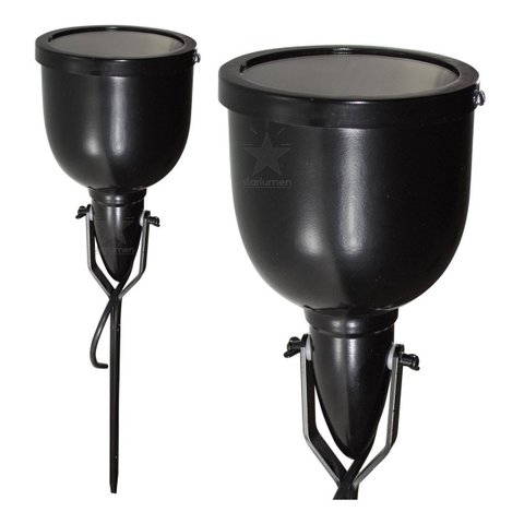 Espeto Jardim Preto em Aluminio P/ Lâmpada Par38 St542