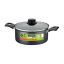 Ver imagem 3 de Jogo de Caçarolas Turim 2 Peças Alumínio Antiaderente 18cm e 20cm Chumbo PTC - Tramontina