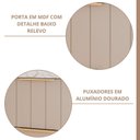 Ver imagem 6 de Gabinete para Banheiro 90cm com 1 Porta 1 Gaveta e Cuba de Sobrepor Riviera Marrom/Cappuccino
