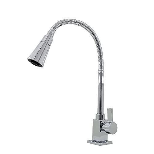 Torneira Gourmet Quadrada em Metal Cozinha Bancada Flexível Casagrande Mundial - 5