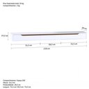 Ver imagem 7 de Rack Suspenso Slim Curvo 220cm para TV até 70” Moderno Luxo MDP/MDF com Portas Basculantes Branco Ce