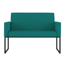 Ver imagem 3 de Kit Sofá 2 Lugares + 2 Poltronas para Recepção Sala Balaqui Cor:azul Turquesa