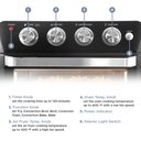 Ver imagem 3 de Elite Gourmet Eaf9100 Maxi-matic Forno Elétrico 25l Air Fryer Preto