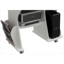 Ver imagem 3 de Rack para Computador 160 com Rodízios - Artely Branco