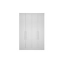 Ver imagem 1 de Módulo de Quarto Casal Guarda Roupa C- 4 Portas e 3 Gavetas Rizon-Linea Neve - Novo Horizonte
