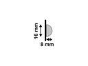 Ver imagem 4 de Meia Curva Poliestireno Branco 1,6cm 597 Santa Luzia (cx 6br)