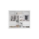 Ver imagem 2 de Guarda-roupa 1 Portas Espelhada Mdf 6 Gavetas - Bergamo-branco - Bianchi Móveis