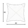 Kit 2 Capas para Almofada Drapeada em Veludo Quadrada 60x60 Azul Turquesa - 4