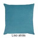 Ver imagem 5 de Kit 2 Capas para Almofada Drapeada em Veludo Quadrada 60x60 Azul Turquesa