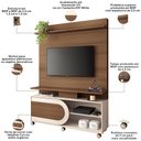 Ver imagem 3 de Estante Painel para TV 55 pol 136cm 1 Porta Mars B01 Castanho Off White - Lyam Decor