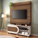 Ver imagem 1 de Estante Painel para TV 55 pol 136cm 1 Porta Mars B01 Castanho Off White - Lyam Decor