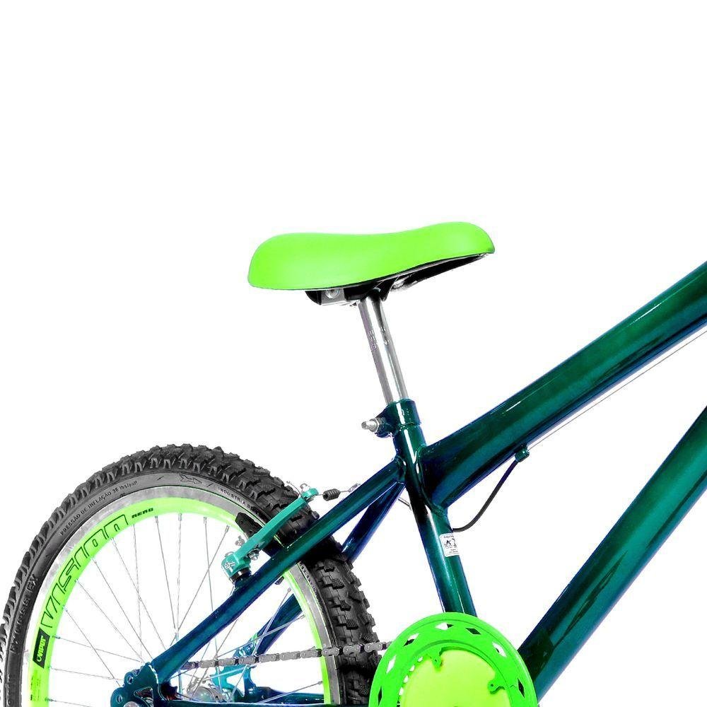 Bicicleta Infantil Aro 20 Aero + Kit Passeio Verde Escuro - 10