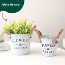 Ver imagem 2 de Vaso Decorativo Moderno Cachepot Branco