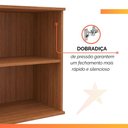 Ver imagem 6 de Armário Aéreo de Cozinha 1 Porta 0,60m Grécia Madeirado/off White