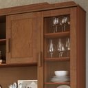 Ver imagem 4 de Armário de Cozinha 156cm 3 Gavetas Madeira Maciça Giana Castanho F07 - Mpozenato