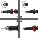 Ver imagem 4 de Rebitadeira Adaptador Rebitador Lorben para Parafusadeira Furadeira Rebite