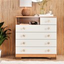 Ver imagem 6 de Cômoda 5 Gavetas Select com Nicho Nature Off