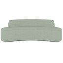 Ver imagem 6 de Sofá 3 Lugares Curvo Sala de Estar Living Cancún D02 Linho Verde 180 cm D-477 - Lyam Decor