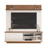Home para TV até 65 Polegadas 1 Porta 3D Davi DJ Móveis Off White/Freijó - 3