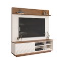 Ver imagem 4 de Home para TV até 65 Polegadas 1 Porta 3D Davi DJ Móveis Off White/Freijó