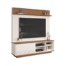 Home para TV até 65 Polegadas 1 Porta 3D Davi DJ Móveis Off White/Freijó - 4